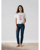 T-Shirt Milan blanc/rouge
