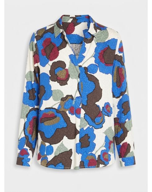 Blusa estampada azul Letta