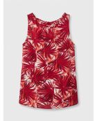 Hawai-Top mit pinkem Tropenprint