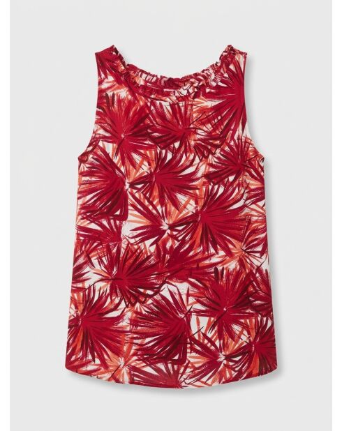 Hawai-Top mit pinkem Tropenprint