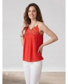 Liv ziegelrotes Top