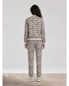 Flowy Hose Nina rosa/ecru/schwarz
