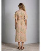 Popelinekleid Erminio mit mehrfarbigem Garrigue-Print