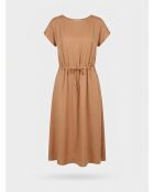 Rivelyn lockeres und fließendes taupefarbenes Kleid