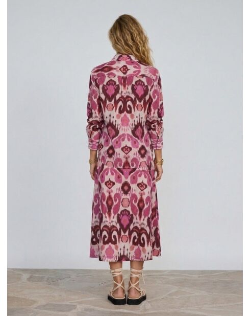 Camisa recta rosa Jaya