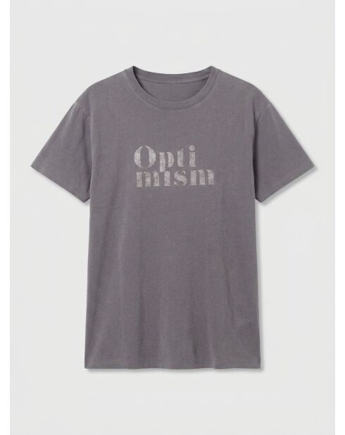 Ana T-Shirt aus 100% Bio-Baumwolle dunkelgrau