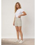 Lenon-Shorts in Weiß/Marineblau