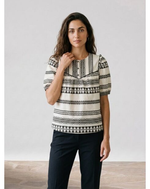 Blusa Tulum en color crudo