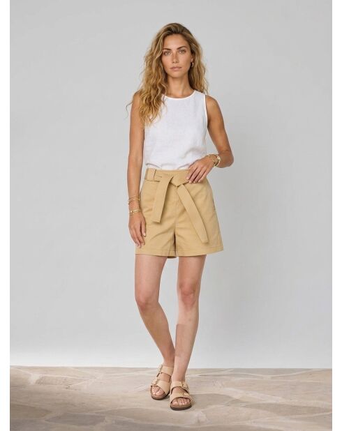 Pantalones cortos Constance beige
