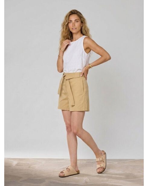 Pantalones cortos Constance beige