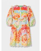 Kleid mit Batikstickerei
