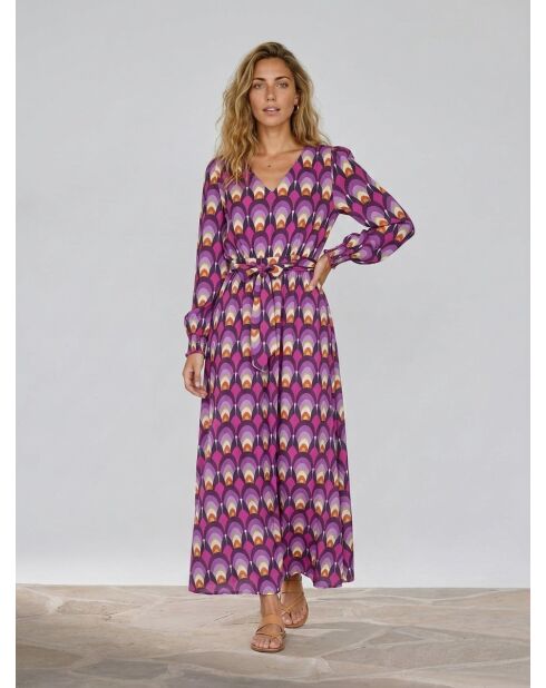 Vestido morado Lorana