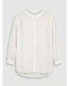 Ecru blouse met print Derry