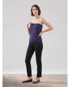 Bustier en Cachemire & Lurex myrtille