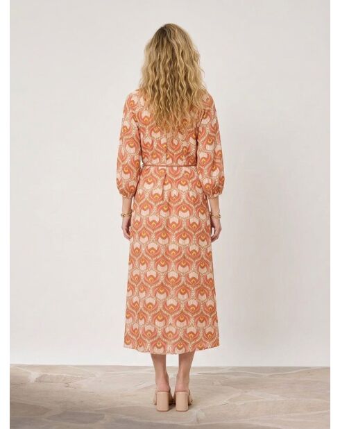 Orangefarbenes Kleid Ella
