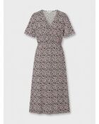 Martin Kleid mit elfenbeinfarbenem Fantasy-Print