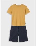 T-Shirt coton organique jaune moyen