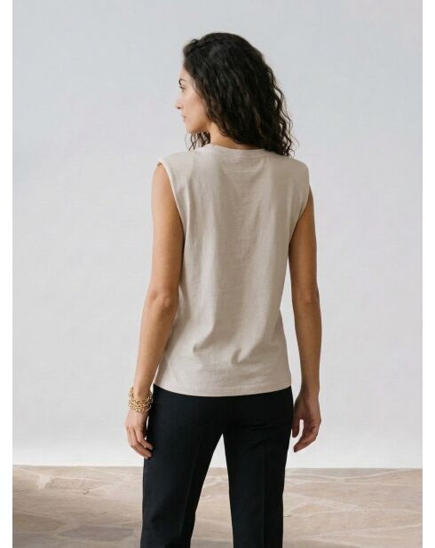 Camiseta Taza beige