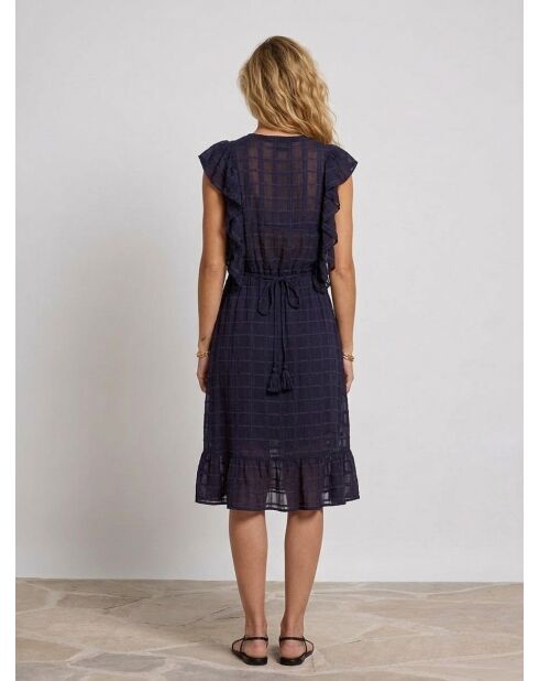 Vestido azul marino Qat