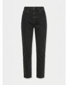 Mittelgraue, schmale Crop-Jeans aus authentischer Bio-Baumwolle