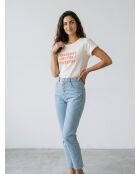Weißes T-Shirt aus Bio-Baumwolle von Sisters