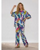 Blouse oversize Samuel imprimée multicolore