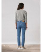 Blaue Slim-Jeans
