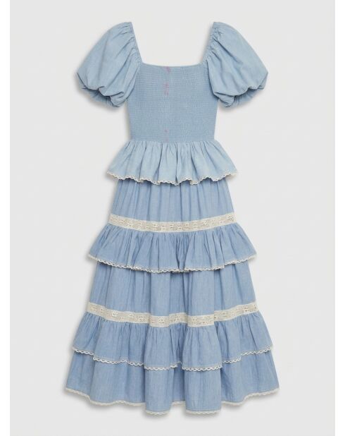 Lichtblauwe top van Chambray