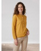 Blouse en Coton & Soie Cannes jaune