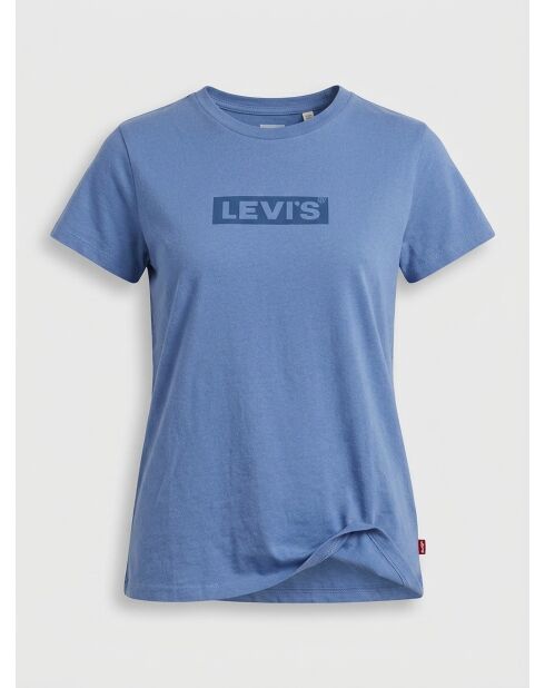 Blauw T-shirt in kleur katoen