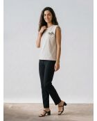 Taza beigefarbenes T-Shirt