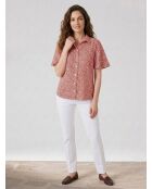 Chemise Fantine motifs Fraises  rouge