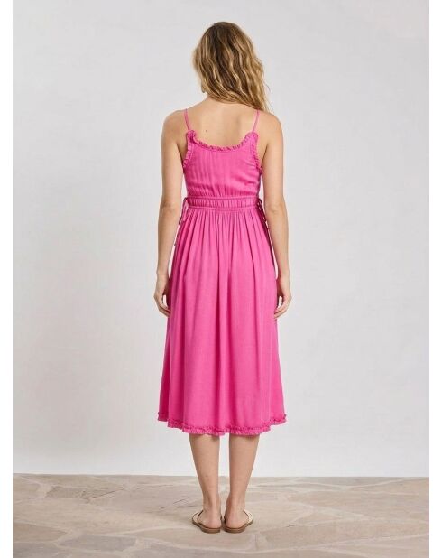 Roze jurk met dunne bandjes