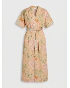 Popelinekleid Erminio mit mehrfarbigem Garrigue-Print