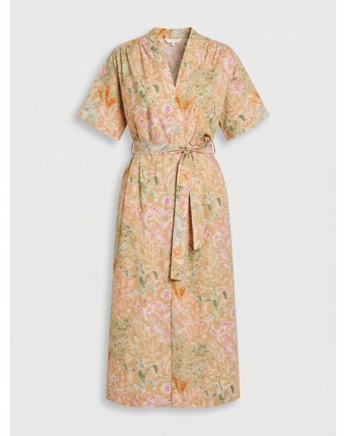 Popelinekleid Erminio mit mehrfarbigem Garrigue-Print