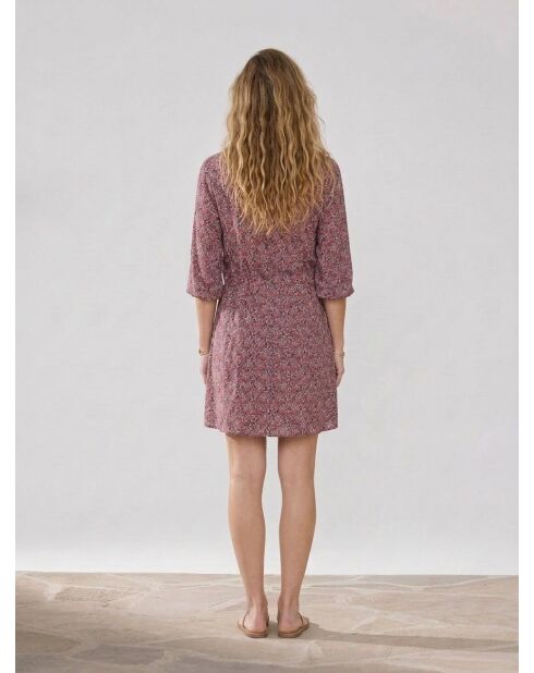 Kleid Constance mit Himbeer-Print