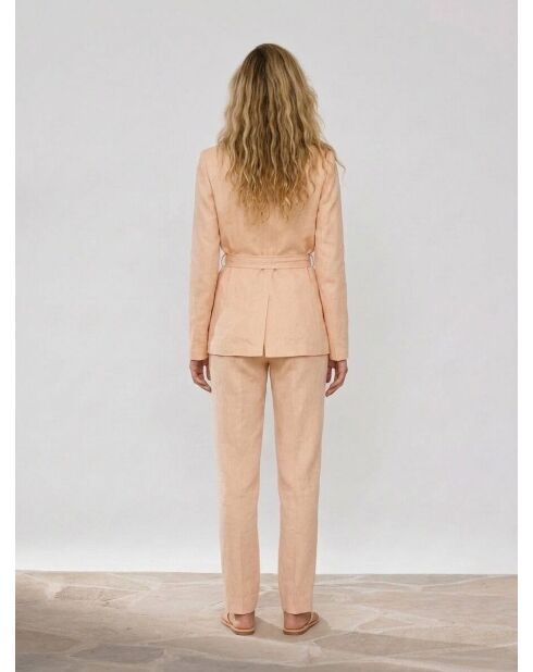 Blazer en Lin mélangé Isaline teint