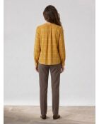 Albi ockerfarbene Bluse
