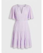 Hellviolettes Midikleid