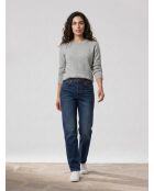 Mittelblaue Boyfriend-Jeans aus 100% Bio-Baumwolle