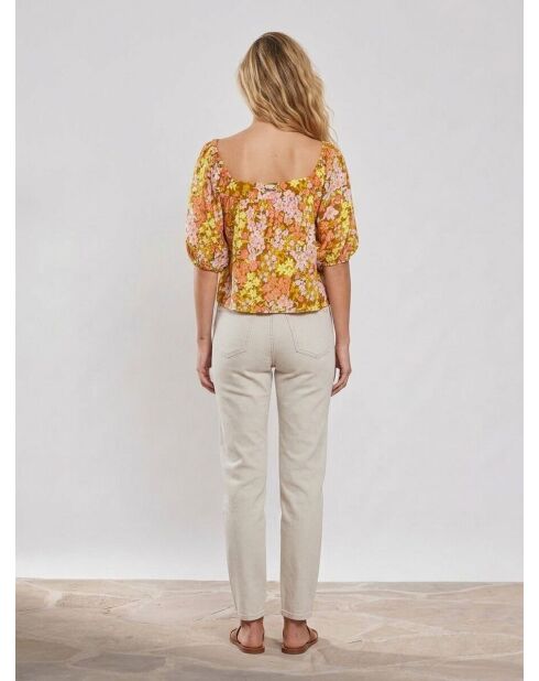 Mehrfarbiges Beach Daze Crop-Top