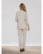 Beiger Blazer Marianne aus einer Leinenmischung