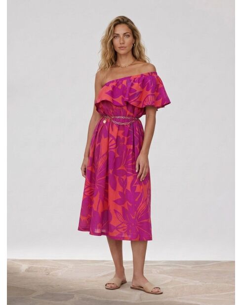 Rmichelle Pfingstrosenkleid mit Blumenmuster