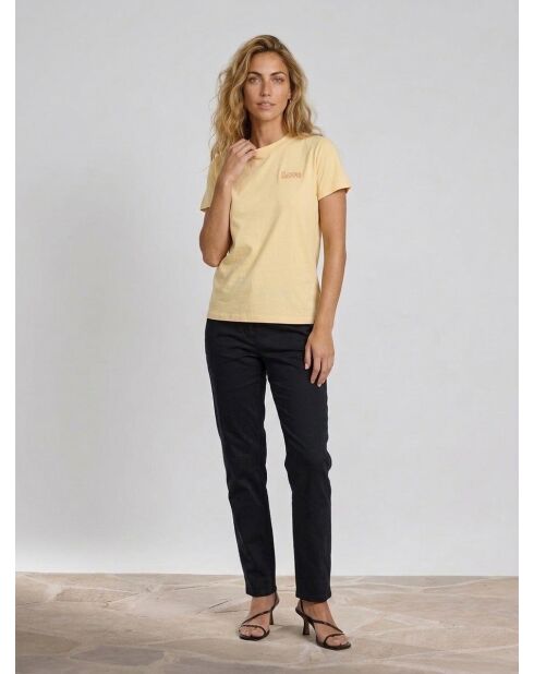 T-Shirt Love jaune clair