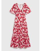 Rotes Otibo-Kleid