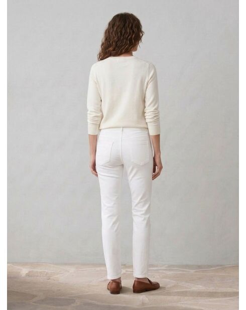 Jean boyfriend blanc
