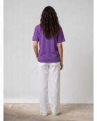 T-Shirt en Coton bio Smiley violet