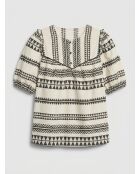 Ecrufarbene Bluse Tulum