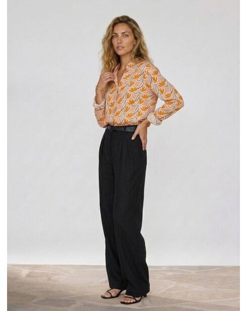 Camisa Mederic con estampado nude/multicolor