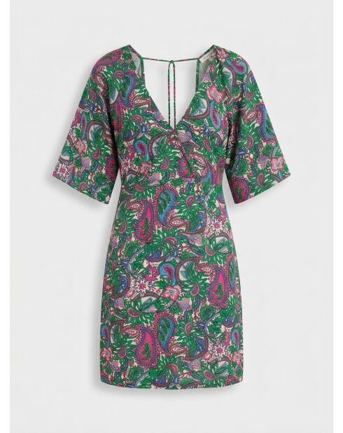 Oliza grün/mehrfarbiges Kleid